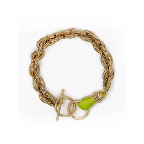 Grab Your Eye Chain Bracelet (Lime)