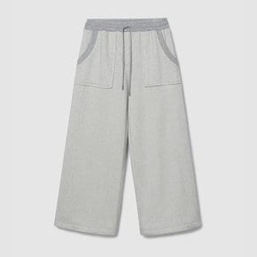 리브 블릭 밴딩 팬츠 실버