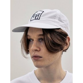 6panel logo cap (white)