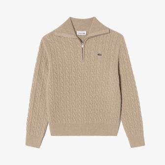 라코스테 [시흥점] 여성 케이블 하프짚업 스웨터 AF913E-54N