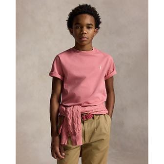 폴로 랄프 로렌 폴로 키즈 남아 8-18세 코튼 저지 크루넥 티(CWPOTSHY8021281660)