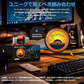 Nobsound ST-01 PRO 6K4 Bluetooth 5.0 VU USB DAC COAXOPT 진공관 앰프 미터 파워 앰프 프리