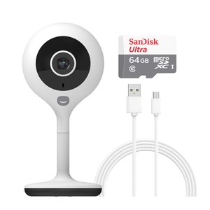 헤이홈 (세트)스마트 CCTV 홈카메라 고정형 + 64메모리 + 3m케이블