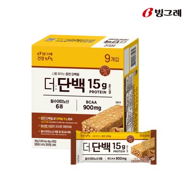 tft 더단백 크런치바 피넛버터 40g * 9개입