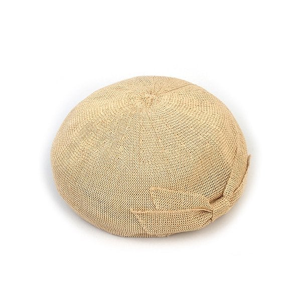 Summer Ribbon Beige Beret 베레모