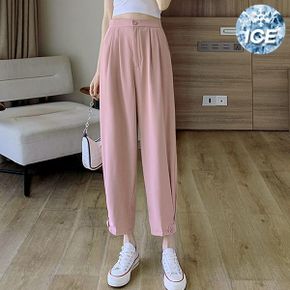 뎀즈 아이스 뒷밴딩 핀턱 팬츠_P340482186