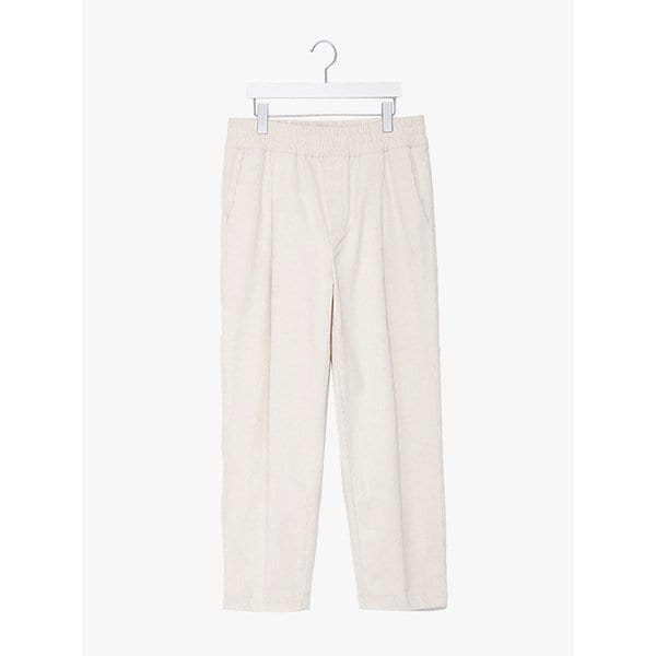 코듀로이 루즈핏 이밴드 팬츠 아이보리