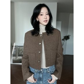 [모찌언니 PICK] 베라 라운드 부클 울자켓(브라운)