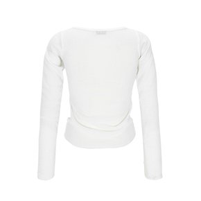 V NECK SLIM KNIT-IVORY