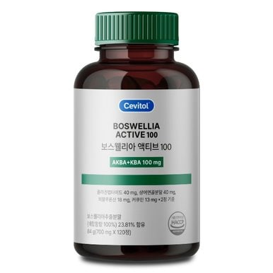 보스웰리아 액티브 100, 700mg, 120정, 1세트