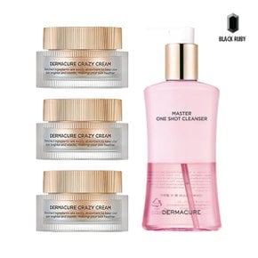 크레이지 크림 50ml x3 + 마스터 원샷 클렌저 시즌2 200ml