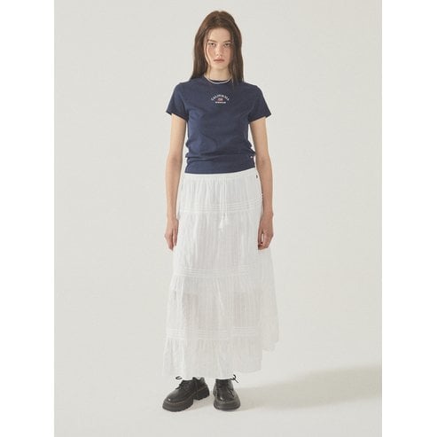 후아유 Long Tiered Skirt WHWHF4834F