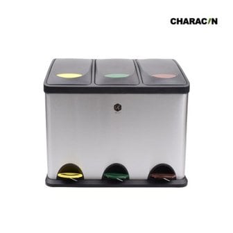 텐바이텐 카라신 Stainless 분리수거함 24L_(983478)