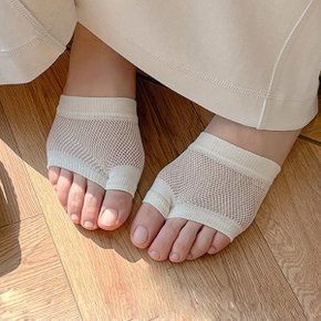 코아난 통기성 하프 뮬삭스 페디 양말