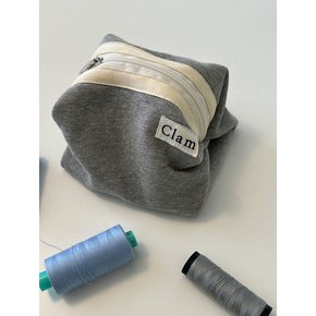 round pouch _ Snug gray