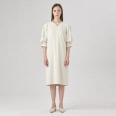 소매 셔링 원피스 OWOPMC0400