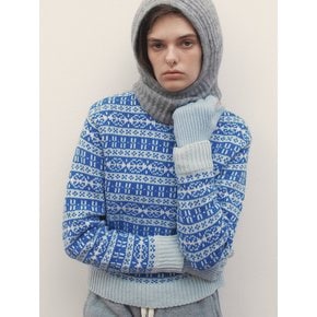 NORDIC WOOL KNIT - CLEAR BLUE