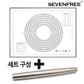 실리콘 반죽매트 대형 블랙 반죽봉세트 밀대 베이킹 제빵작업판 보조조리대