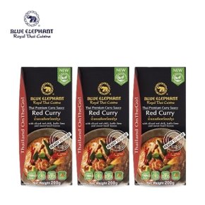 블루엘리펀트 레드커리 소스 200g X 3개 태국카레