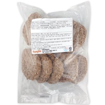  선진FS 파마산 치즈가 들어간 육즙가득 소고기패티 1.1kg(110g×10개입) 햄버거 버거