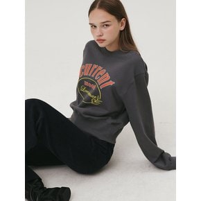 CURRENT MOOD CROP TEE CHARCOAL