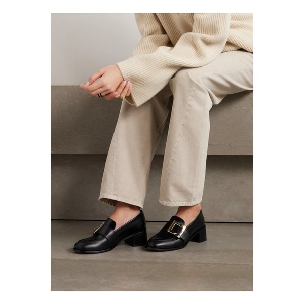 비브 레인저 버클 가죽 펌프스 블랙 1647597326307519