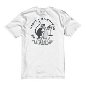 Bandito SS PKT Tee-WHT