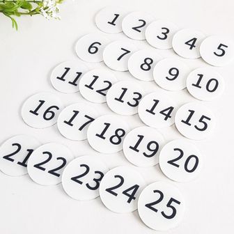 원형 아크릴 번호판