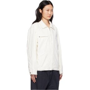 MM6메종마르지엘라 오프 화이트 집업 재킷 SH0AM0004 S78548 102 Off White