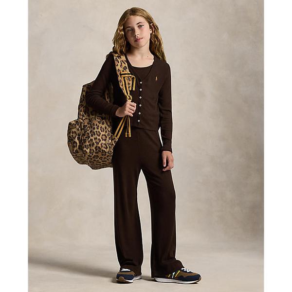 폴로 키즈 여아 7-16세 리브 와이드 레그 팬츠(CWPOPNTGBQ20119200)