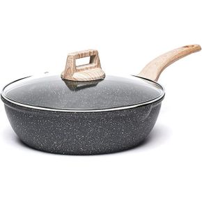 독일 까로떼 후라이팬 CAROTE Frying Pan Wok with Lid 28 cm Non-Stick Coating Deep For All H