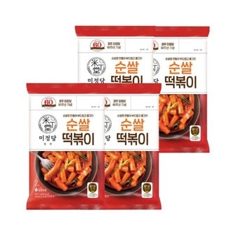 CJ제일제당 즐거운동행 미정당 순쌀떡볶이 2인분(401.2g) x4개