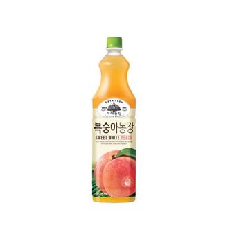 제이큐 가야농장 과일음료 과일음료 음료 PET 복숭아농장1.5L X ( 2매입 )