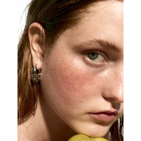 lollipop hoop earrings-clear