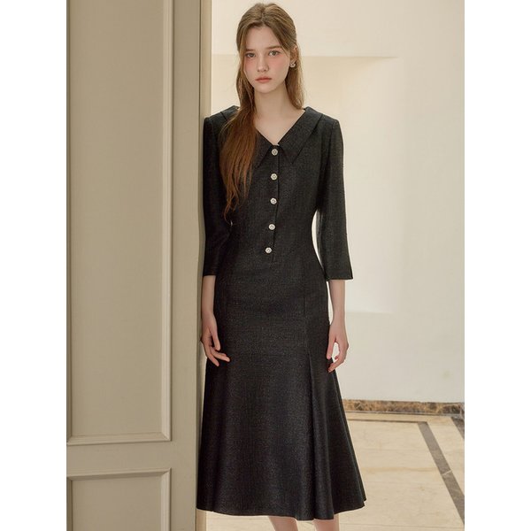 [Y]SS Calla140 쉬비긴즈 아틀리에 트위드 원피스 블랙
