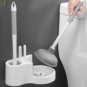 변기 뚫어뻥 4in1 욕실 청소세트 청소솔 브러쉬 핀셋