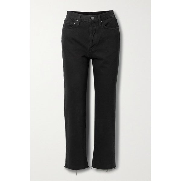 Classic Cut High-rise Straight-leg Organic Jeans 블랙