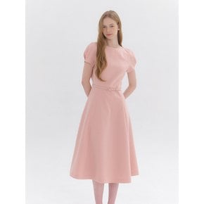 [단독] Cap-sleeve Flare Dress / Pink(3color)