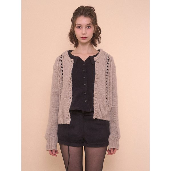 BOUCLE PLAIN SHIRTS-BLACK