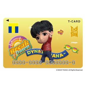 T카드 TinyTAN Dynamite 의상 디자인 / T포인트 적립, 사용할 수 있는 j-hope