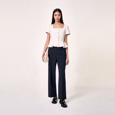 마쥬 [시즌오프 30%] 파이핑 포켓 스트레이트 팬츠