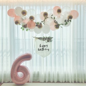  DIY 로즈골드 풍선가랜드 /생일파티 브라이덜샤워 베이비샤워 생일꾸미기 환갑 풍선장식