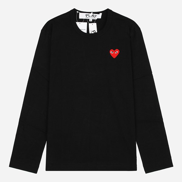 [시흥점] 6S AX T118 051 1 레드 하트 롱슬리브 티셔츠 블랙