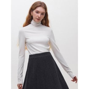 WD_Wave turtleneck knit top_WHITE