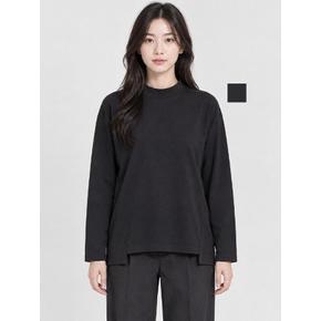 뱅뱅여성 사이드 슬릿 모크넥 긴팔티(KTC307)