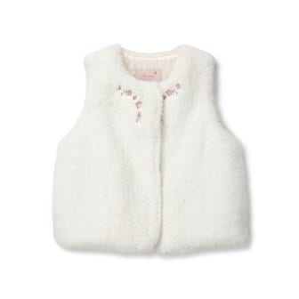 페리미츠 자수 FUR VEST_크림 (P2441V058_47)