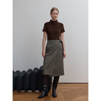 퍼블리카엑스 CAMDEN WRAP SKIRT, BROWN