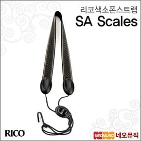 색소폰 스트랩 Rico Fabric Sax Strap SA Scales