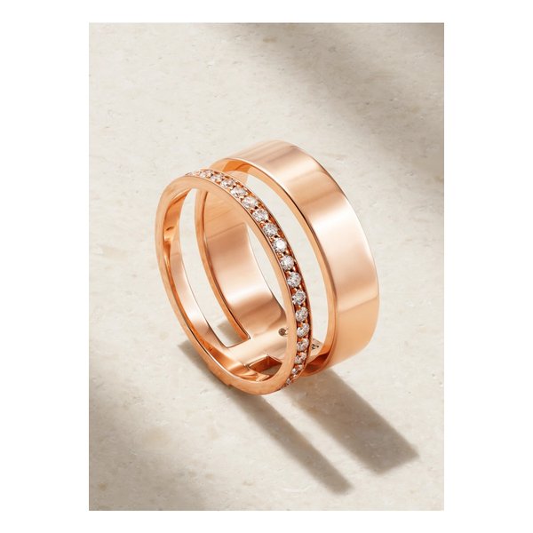 레포시 베르베르 모듈 18k 로즈 골드 다이아몬드 링 1647597306061872