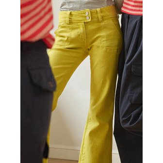 그린버터 Gummy Boots Cut Pants (Yellow)